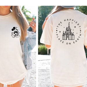 Comfort Colors® The Happiest Place One Earth Shirt, Magical Castle Shirt, Mickey Castle Shirt, Disney Vacation Shirt, Magical Kingdom Shirt