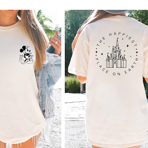 Comfort Colors® The Happiest Place One Earth Shirt, Magical Castle Shirt, Mickey Castle Shirt, Disney Vacation Shirt, Magical Kingdom Shirt