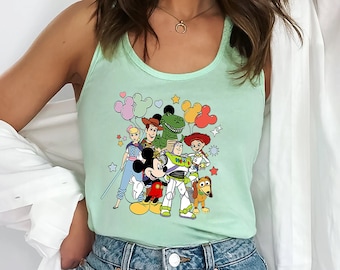 Toy Story Tanktop, Women's Workout Tank, Gym Tank Top, Womens Muscle Tee, Magic Kingdom Shirt
