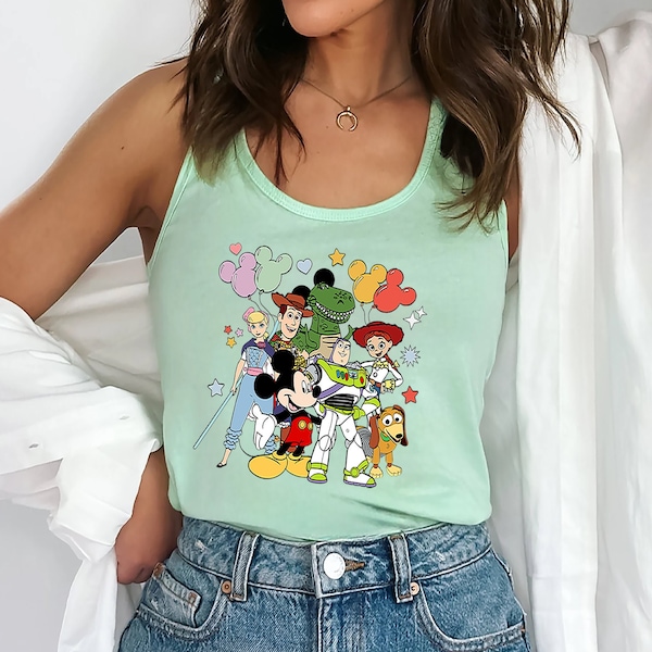 Toy Story Tanktop, Women's Workout Tank, Gym Tank Top, Womens Muscle Tee, Magic Kingdom Shirt