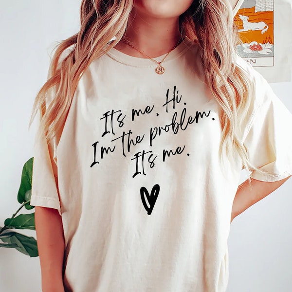 Its Me Hi I'm the Problem T-Shirt, Album Sweatshirt, Tour 2023, Black And White Book Spines, Fan Sweatshirt, positive shirt