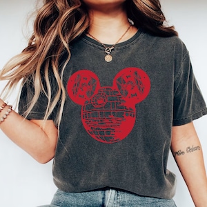 Comfort Colors® Mickey Death Star, Star Wars Shirt, Disney World Shirt, Star Wars Vintage shirt, Star Wars Gift, Disney Man Shirt, Star Wars