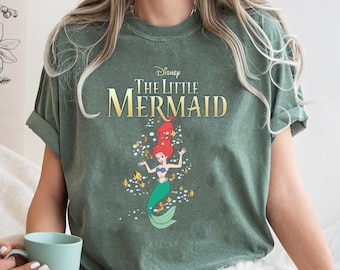 Comfort Colors® Disney Princess T-Shirts, Vintage Little Mermaid Shirt, Little Mermaid Ariel Sweatshirt, Princess Shirt, Ariel Shirt, Disney