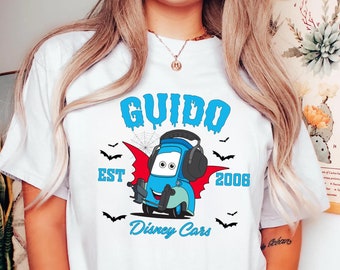 Halloween Cars Movie Shirt,Comfort Colors, Guido Halloween Shirt,Halloween Kids Cars Shirt,Cars Halloween Party