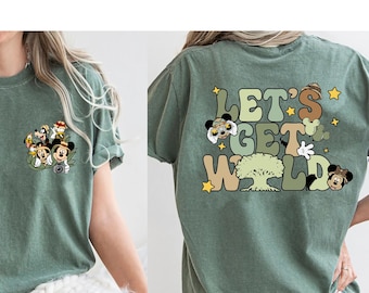 Comfort Colors® Disney Safari Shirt, Mickey and Friends Safari Shirt, Disney Family Safari Trip Shirt,Animal Kingdom Shirt, Bella Canvas Tee