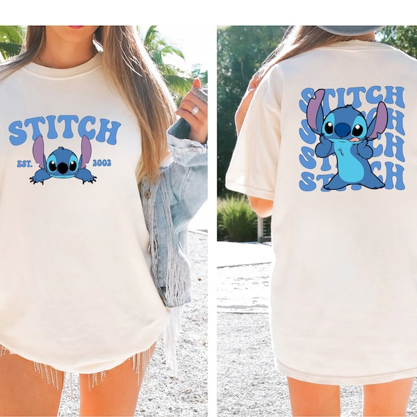 Comfort Colors® Disney Stitch Est. 2002 Shirt, Stitch T Shirt, Cute Stitch Shirt, Disney Shirt, Stitch Snacks Shirt, Stitch Disneyland Shirt