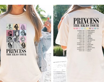 Comfort Colors® Princess Belle The Eras Tour Shirt, Princess Tour Shirt, Vintage Disney Shirt, Disney Princess Shirt, Princess Eras Tour