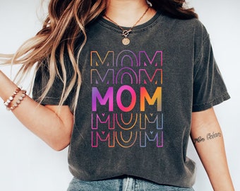 Comfort Colors® Comfort Colors®  Mom Shirt, Retro Mama Shirt, Mother’s Day Gift, Mom Life Shirt, Motherhood Shirt, Mom Gift Idea