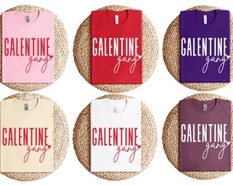 Galentiness Day Shirts - Galentine Gang, Galentines Day Gifts, Funny Valentines Day Tshirt, Valentine Gift for Friend Valentines Day Gift