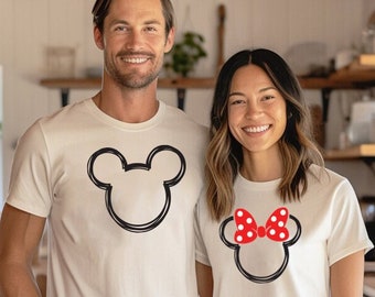 Disney Family Shirt, Family Disneyworld Shirt, Mickey Sketch Shirt, Minnie Women Shirt, Disneyworld Trip Shirt, Mickey Couple Shirt