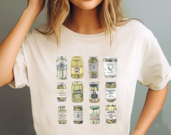 Retro Canned Pickles Sweatshirt, Pickle Lovers Hoodie, Pickle Crewneck Sweatshirt, Canning Shirt, Pickle shirt, Pickle Crewneck Sweatshirt