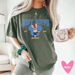 Disneyland Judy Hopps Zootopia Shirt, Zootopia 2026, Disneyland Family Trip 2026, Nick Wilde and Judy Hopps T-shirt afbeelding 9