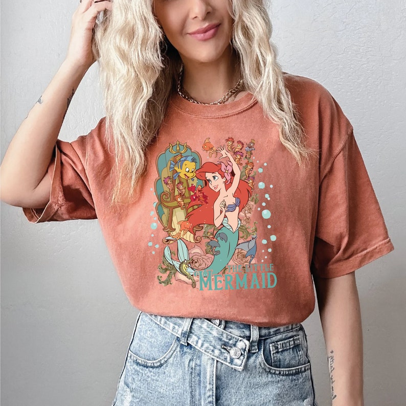 Comfort Colors® The Little Mermaid Shirt, Disney T-shirt, Women's ...