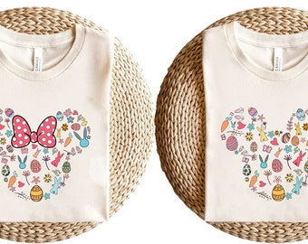 Mickey and Minnie Easter Delight Shirt, Sweatshirt, Disney Egg Hunt Tee, Couples Easter Crewneck, Magical Disney Easter Day Gift