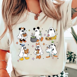 Comfort Colors® Halloween Disney Shirt, Mickey and Friends Ghost Shirt, Disney Spooky Halloween Tee, Disneyland Shirts, Disney Ghost Shirt