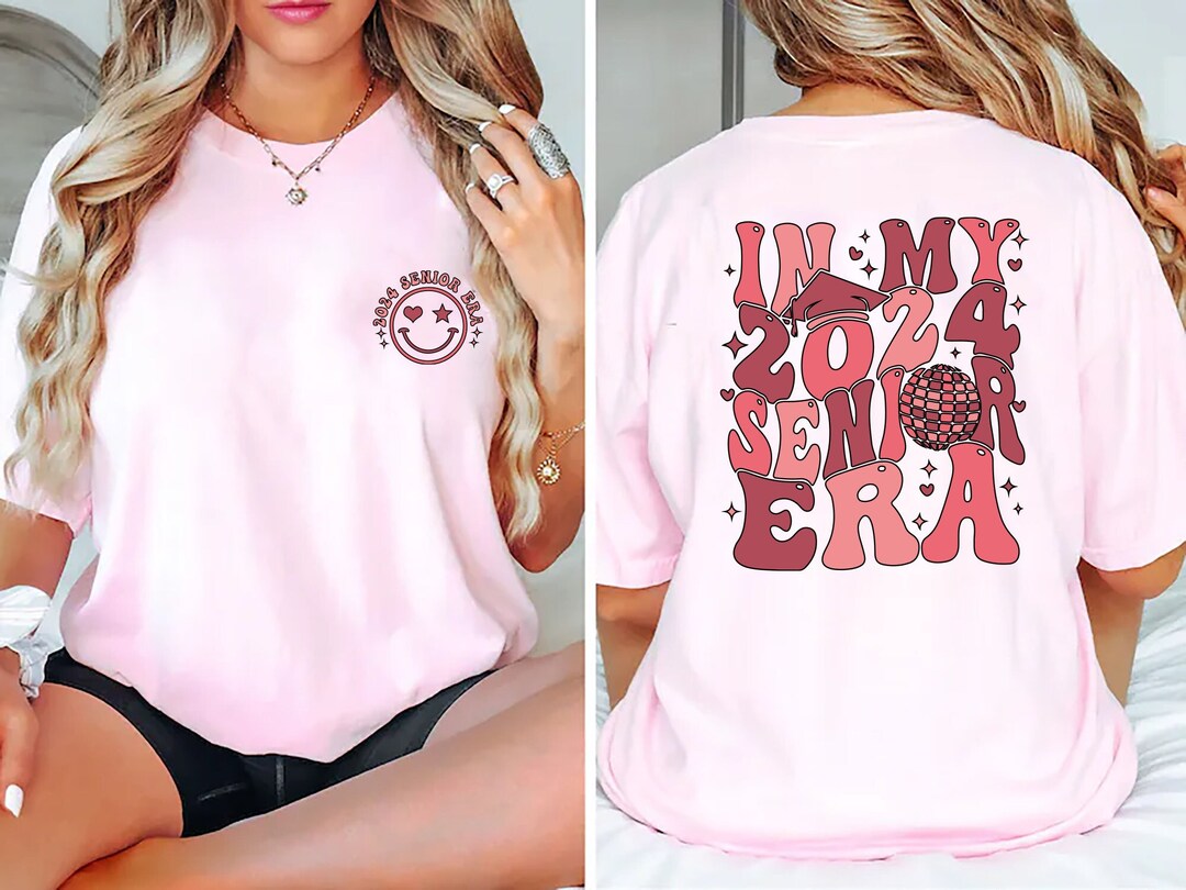 In My Senior Era Shirt, Class of 2024 Retro Senior Shirt, College ...