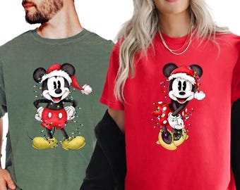 Disney Mickey Minnie Christmas Shirt, Custom Disney Family Christmas Shirt, Mickey Christmas, Christmas Family Shirt, Disneyland Christmas