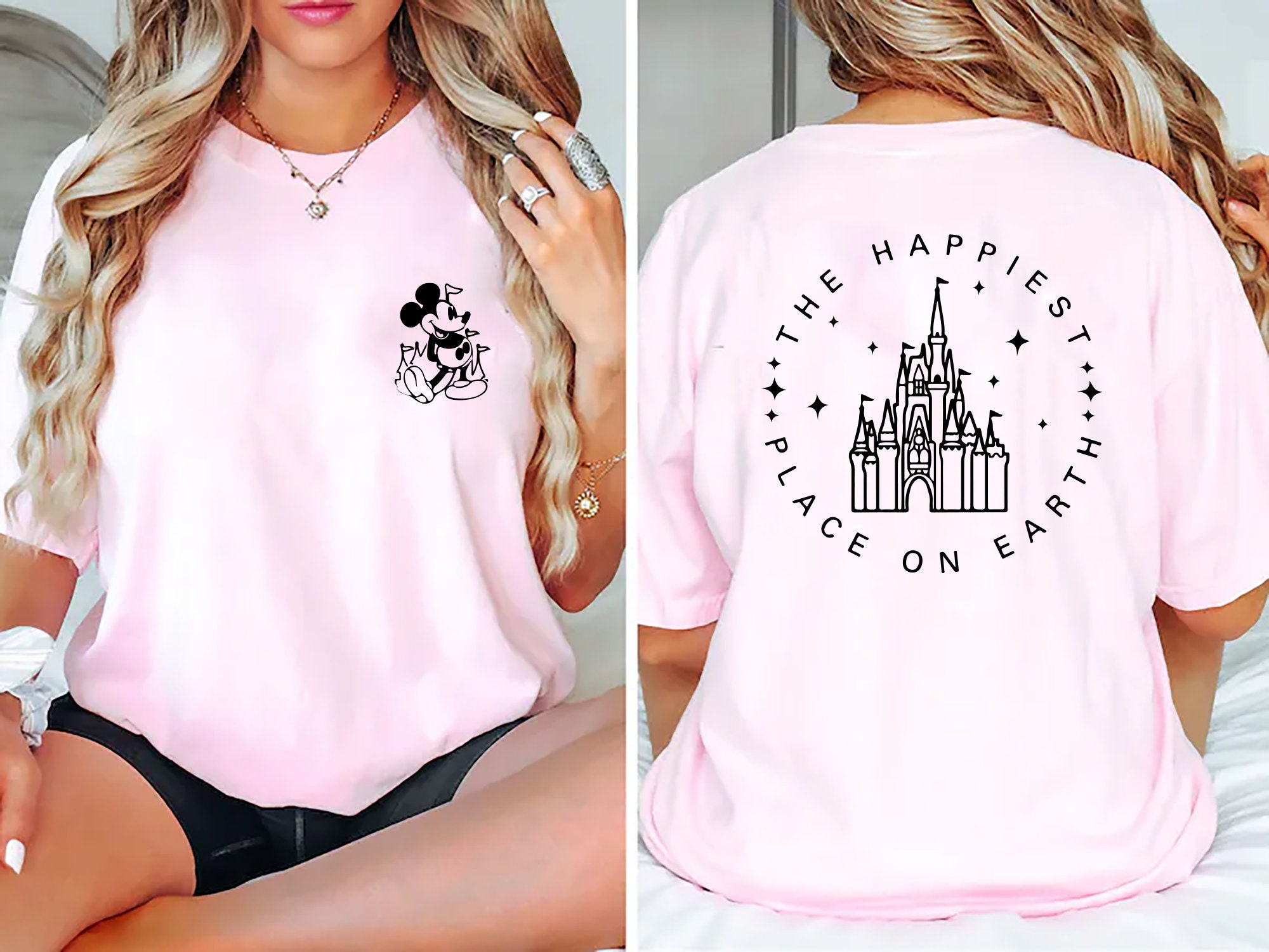 Comfort Colors The Happiest Place One Earth Shirt, Magical Castle Shirt, Mickey Castle Shirt, Disney Vacation Shirt, Magical Kingdom Shirt