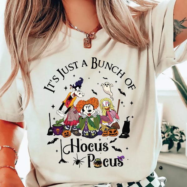 Comfort Colors® Mickey and Friends Halloween Shirt,Disney Halloween Shirt,Hocus Pocus Shirt, Spooky Season Shirt,Disney Shirt, Disney Spooky