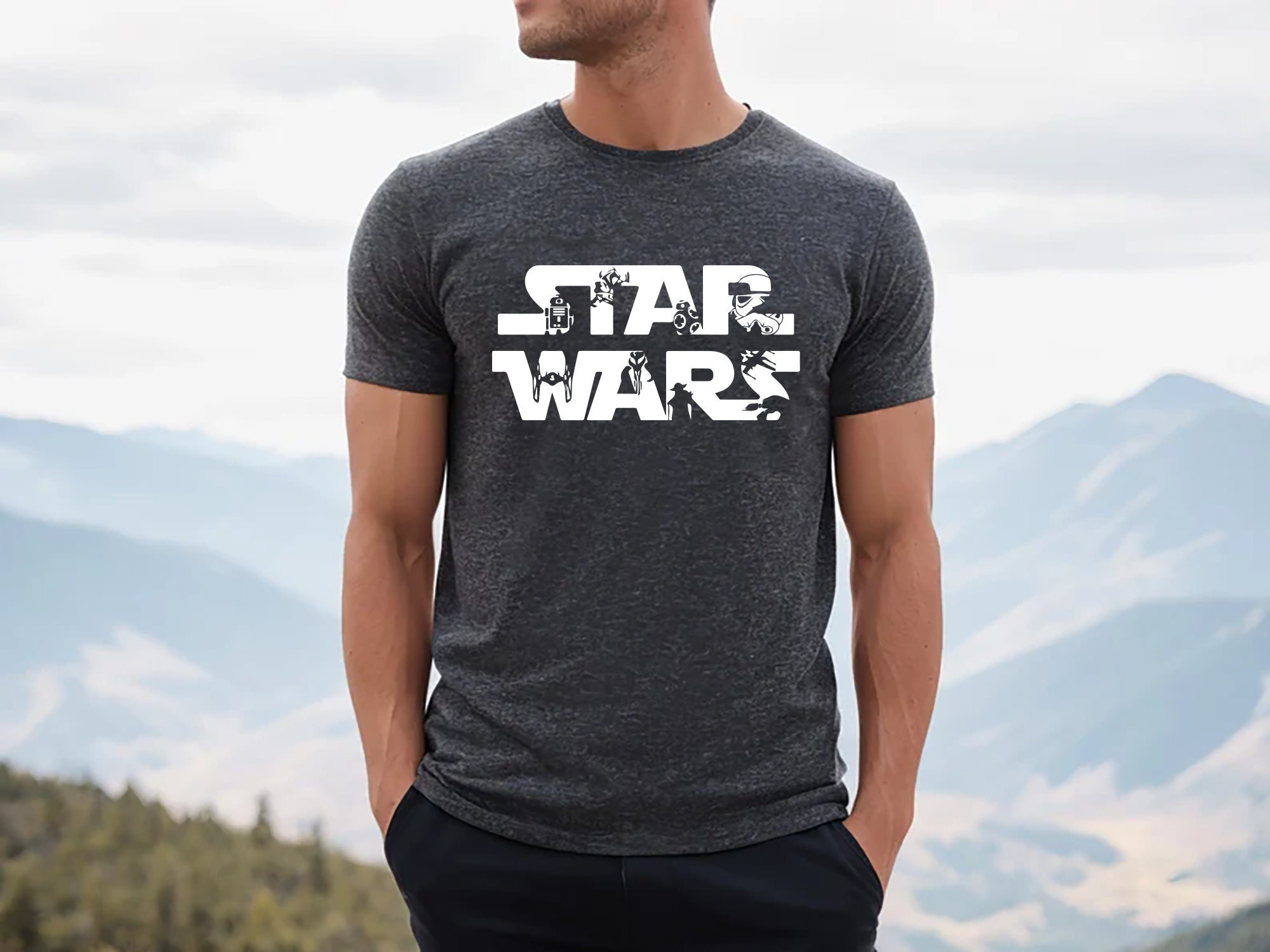 Classic Star Wars T-Shirt, Disney Classic tshirt, Disneyland trip shirt, Disney Boy Tee, Star Wars 2024 Shirt, Family Disney trip clothing