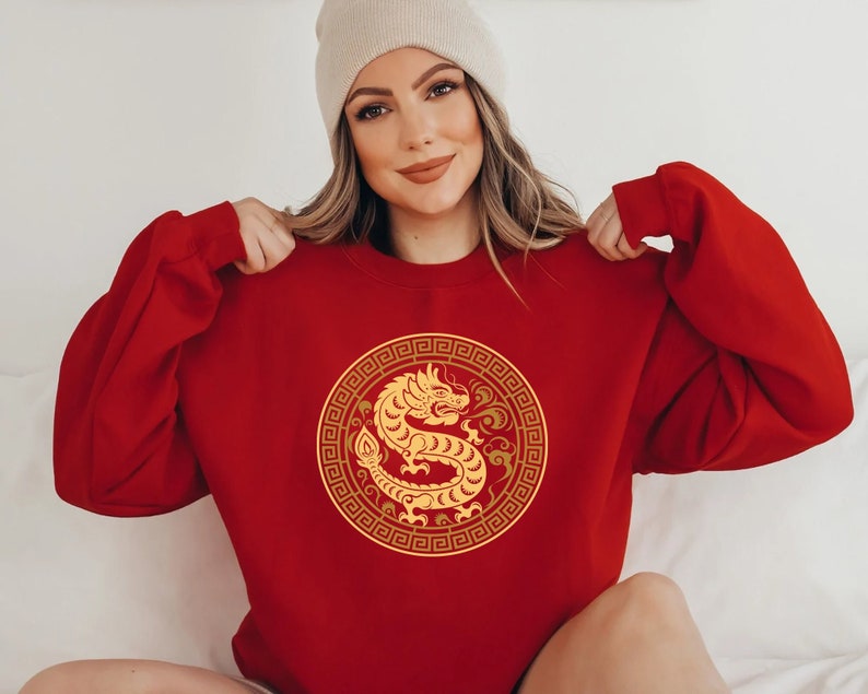Chinese New Year 2024 Sweatshirt, Year of the Dragon 2024 Tee, Lunar