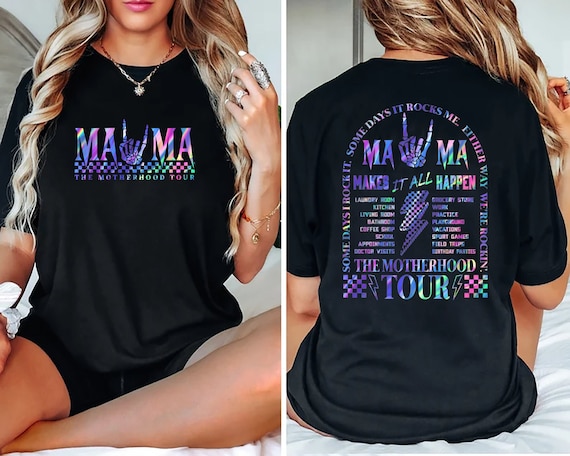 Comfort Colors® Motherhood Shirt, Some Days I Rock It Shirt, Mama Lighting Bold Shirt, Mama Funny Tour Shirt,Mother's Day Funny Shirt