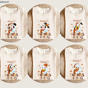 Disney Mickey And Friends Thanksgiving Shirts, Comfort Color and Bella Canvas shirt,Thanksgiving Fall Trip, Family Thanksgiving Matching