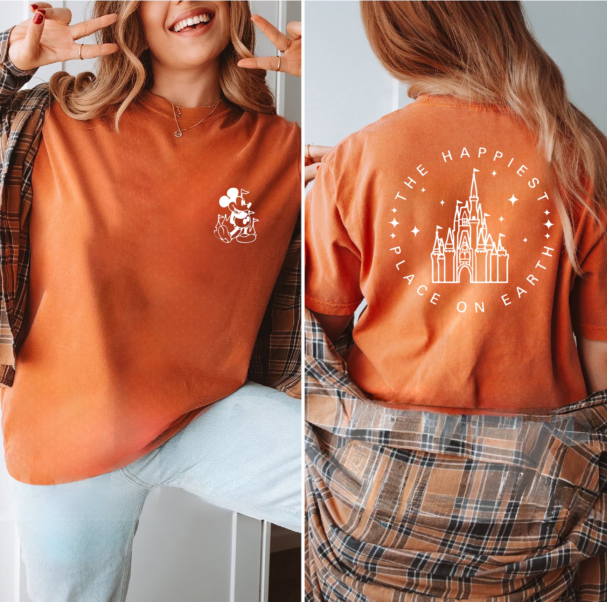 Comfort Colors The Happiest Place One Earth Shirt, Magical Castle Shirt, Mickey Castle Shirt, Disney Vacation Shirt, Magical Kingdom Shirt