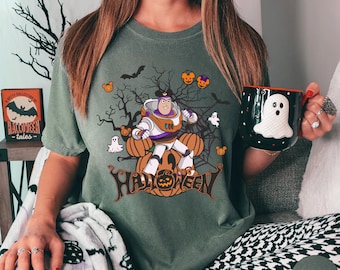 Comfort Colors® Toy Story Halloween Shirt, Buzz Lightyear Halloween Tee, Disneyland Halloween Shirt, Kids Horror Shirt, Disney Spooky Shirt