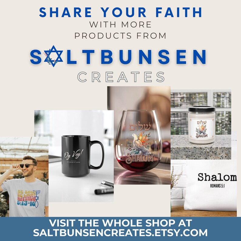 Messianic Judaism Gift for Jewish Friend Rabbi Birthday Rebbetzin