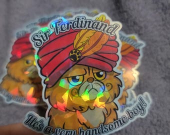 Sir Ferdinand! Holografischer Vinyl-Aufkleber Dungeon Crawler Carl