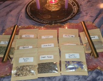 Magical Herb Trio Sample Kit for Practitioners, Witches, and Crafters