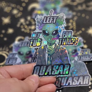 Quasar! Holographic Vinyl Sticker Dungeon Crawler Carl
