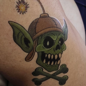 Dungeon Crawler Carl Temporary Tattoos: Goblin Pass, Extinction Sigil image 2