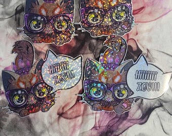 Anime Donut Ciao Zev! Adesivo olografico - Fan art di Carl di Dungeon Crawler