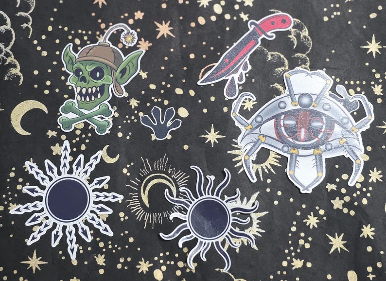 Dungeon Crawler Carl Temporary Tattoos: Goblin Pass, Extinction Sigil image 1