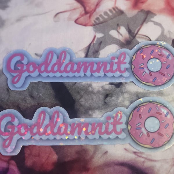 Pegatina holográfica de la maldita rosquilla: Fan art de Carl de Dungeon Crawler