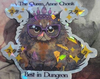 Princess Donut Holographic Vinyl Sticker: Dungeon Crawler Carl Fanart