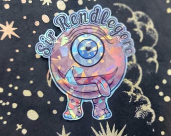 Sir Rend Holografischer Vinyl-Aufkleber Dungeon Crawler Carl Fanart Digitale Kunst Sammlerstück Fanartikel