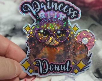 Princess Donut v.2 Holographic Vinyl Sticker Dungeon Crawler Carl