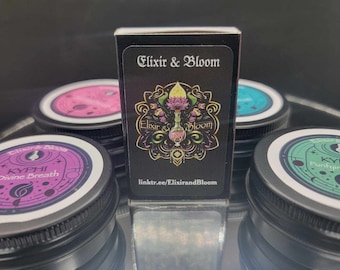 Elixir and Bloom Botanical Strike Match Box: Charming Floral Design for Home Decor Gift, Perfect for Candles and Incense