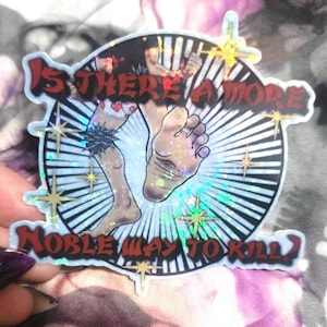 Is er een nobelere manier om te doden? Smooshing Tootsies holografische vinylsticker kerker crawler Carl