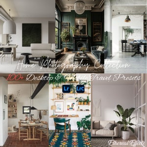 100+ Real Estate Lightroom Presets Mobile & Desktop Clean Interior Tidy Home Decor Blogger Influencer Photo Bright White Lifestyle Filters