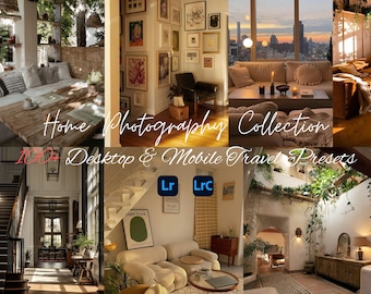 100+ Home Presets Lightroom Mobile & Desktop Real Estate Presets Interior Clean Home Decor Natural Bright Indoor Home White Interior Famous