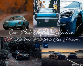 100+ Lightroom Car Presets Megapack For Mobile & Desktop Including Car Photo Filters Auto Presets Filters Moody Dark Cinematic DNG + XMP