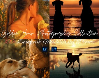 100+ Sunset Sunrise Lightroom Presets Mobile Desktop Instagram Summer Influencer Filters Blogger Beach Warm Golden Hour Natural Aesthetic