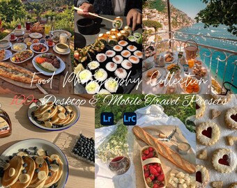 100+ FOOD Lightroom Mobile & Desktop Tasty Yummy Food Instagram Photo Filter Bright Blogger Moody Clean Natural Light Baking Pretty Presets