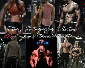 100+ FITNESS PRESETS Mobile & Desktop LIGHTROOM Gym Sport Instagram Sports Workout Filters Fitness Moody Action Selfie Blogger Bodybuilder
