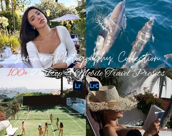 Über 100 Sommer-Beach-Club-Voreinstellungen, Lightroom-Mobil- und Desktop-Ästhetik, Instagram-Blogger, Reisen, Strandurlaub, saubere Bearbeitung, Wanderlust-Filter