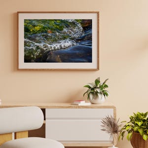 Beach Abstract Art Print, Coastal Photography Wall Decor, Ocean Inspired Home Decor, Modern Seaside Wall Art
